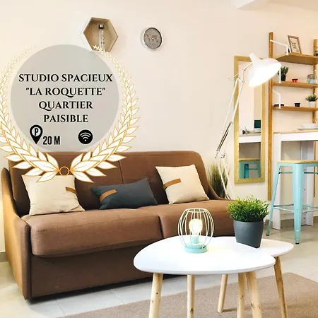Apartment Studio Serenite-la Roquette-rue Tres Calme *